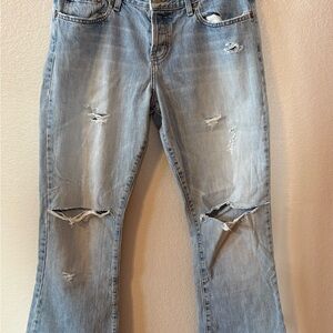 Abercrombie & Fitch Light Blue Boot Cut Jeans